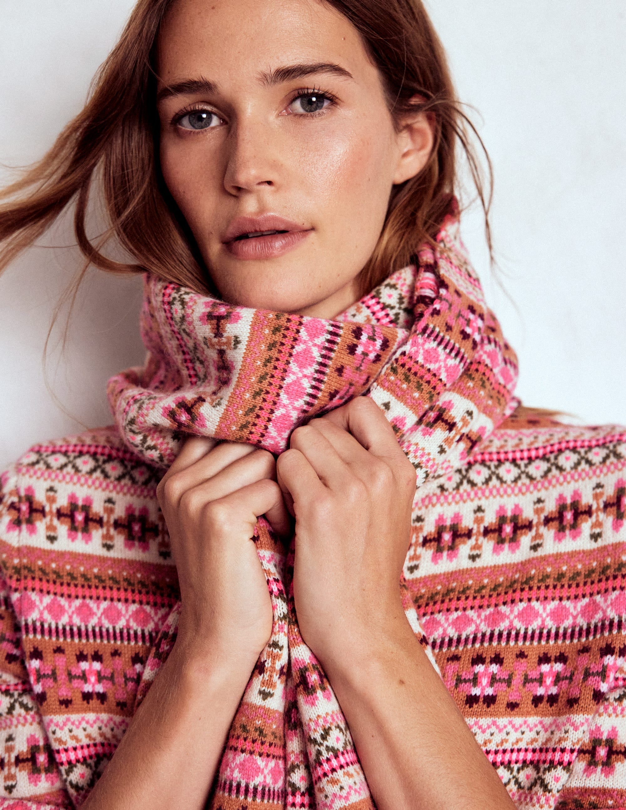Fair-Isle-Schal-ROSA - Image 2