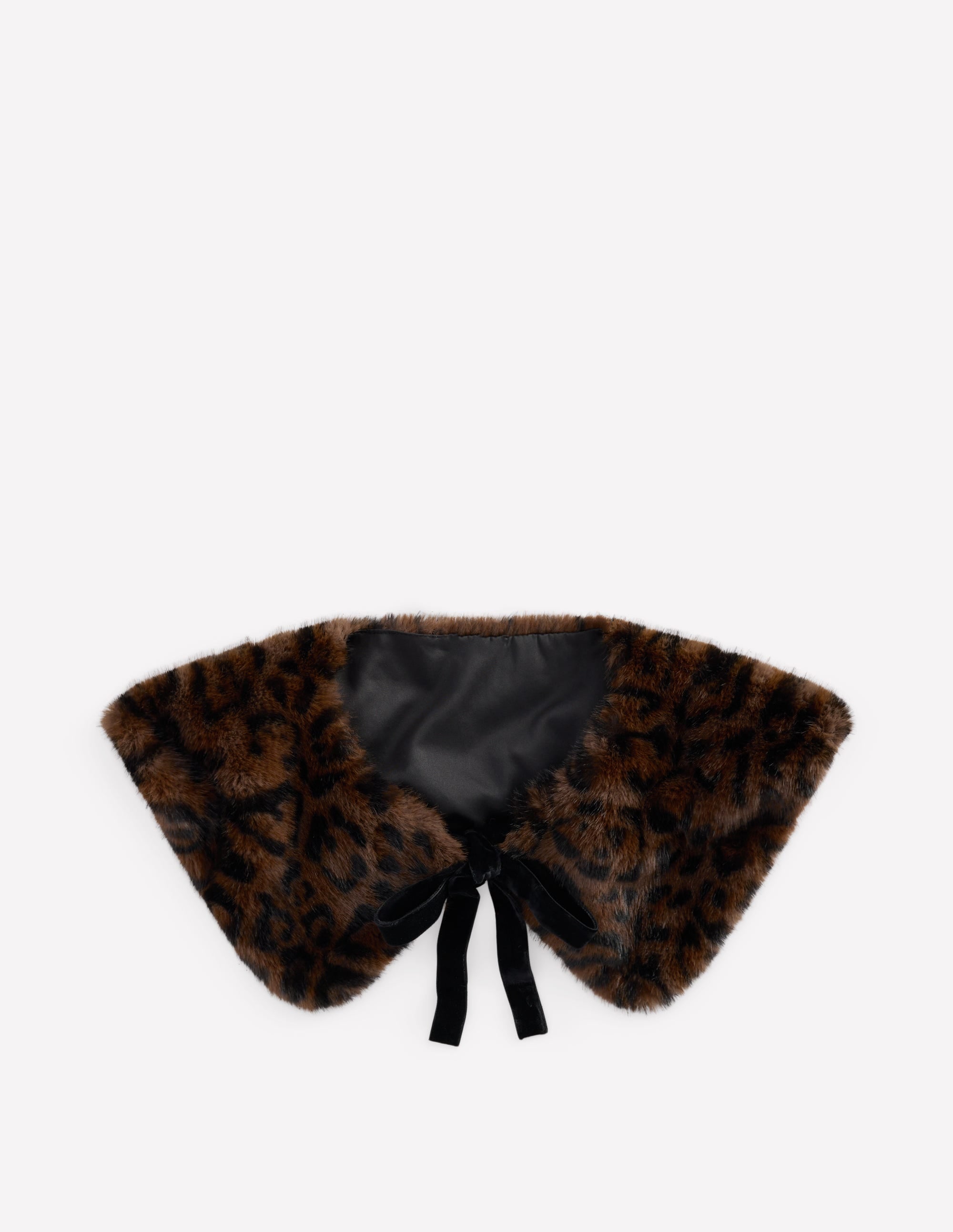 Kunstfellkragen-Mohair, Leopardenmuster - Image 1