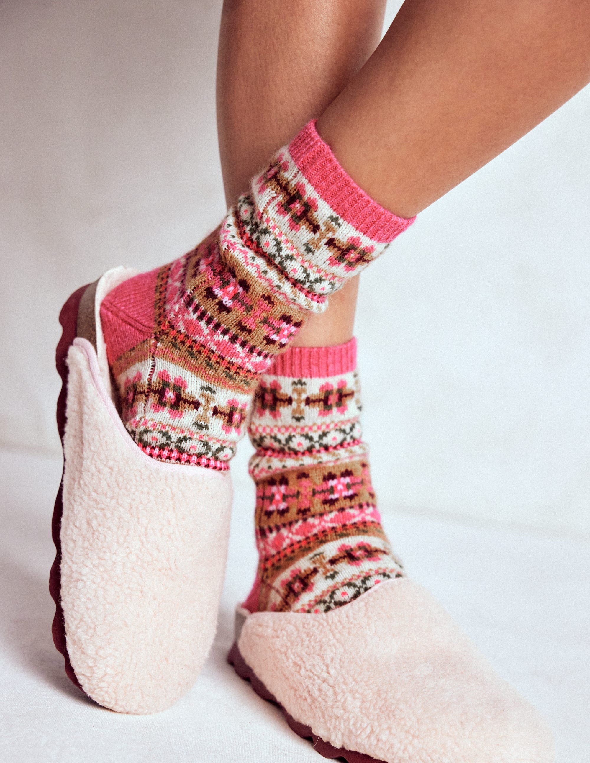 Fair-Isle-Socken-ROSA - Image 2