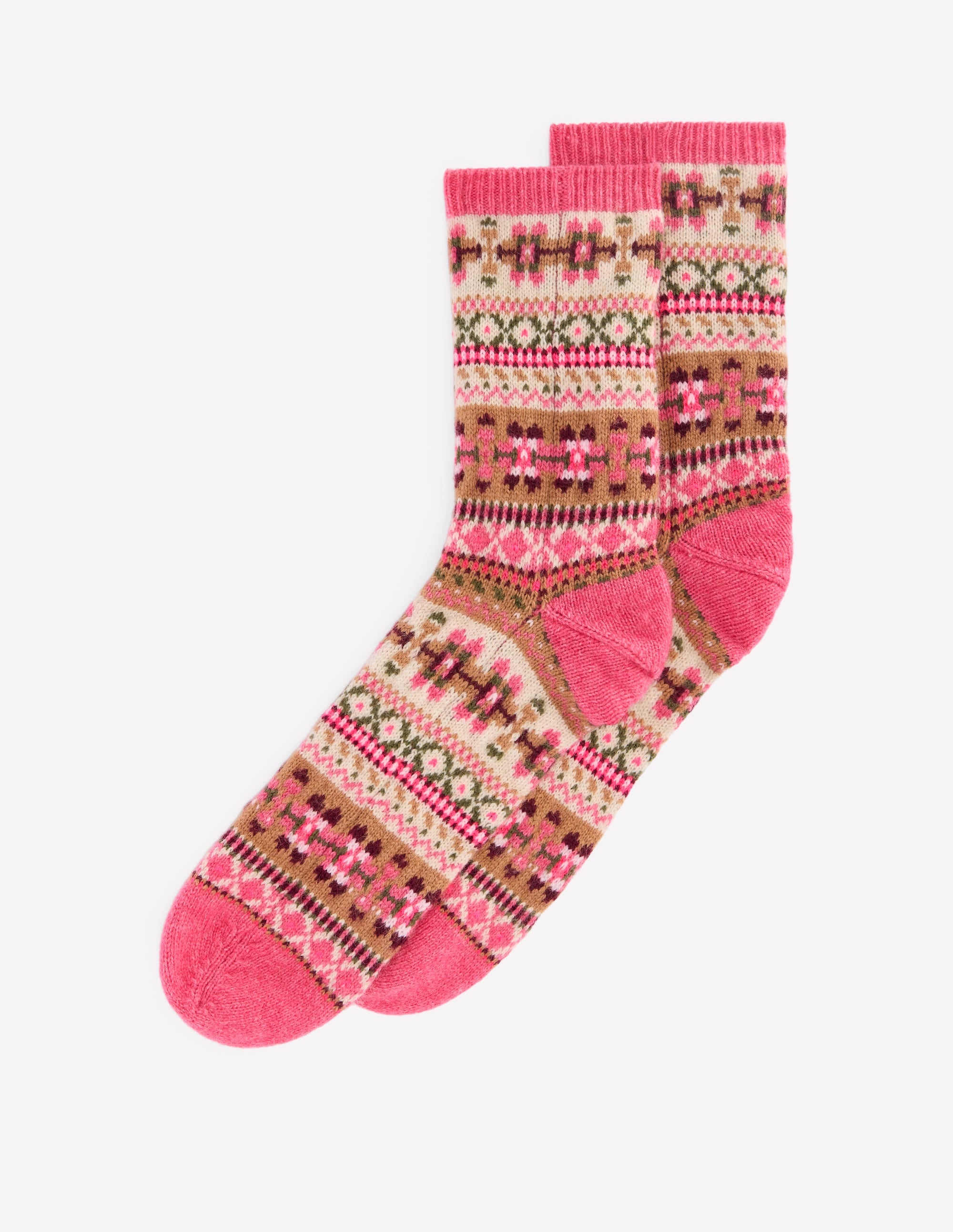 Fair-Isle-Socken-ROSA - Image 1