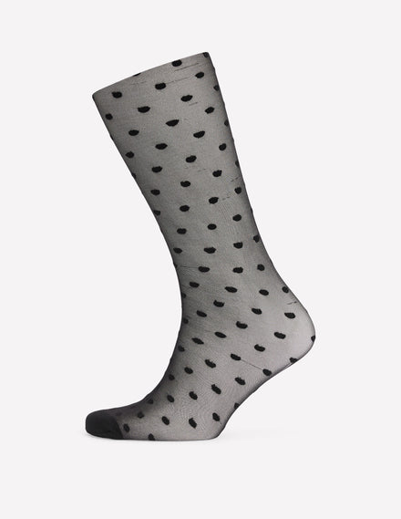 Collant à pois-Noir