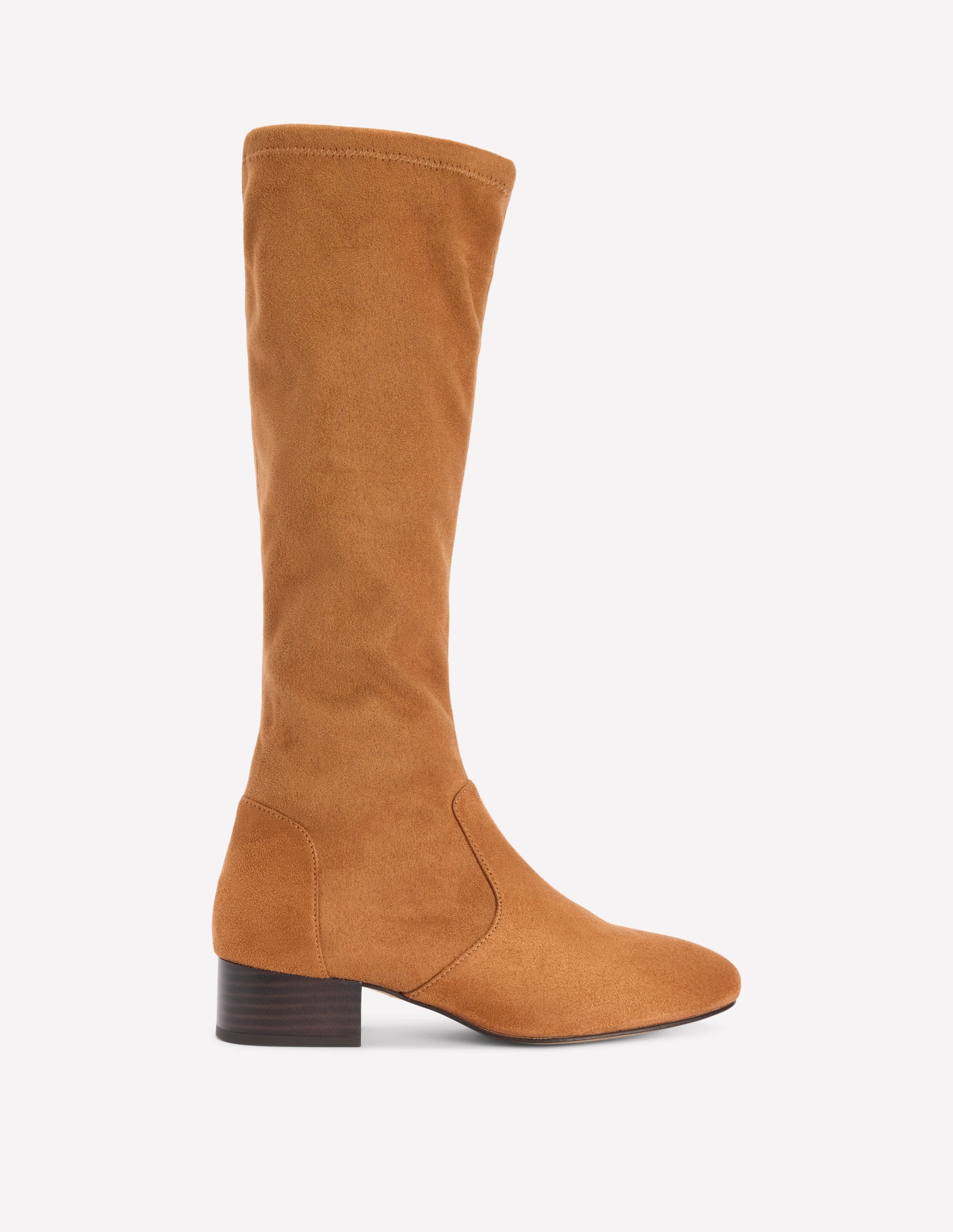 Flache Stretch-Stiefel-Braun - Image 1