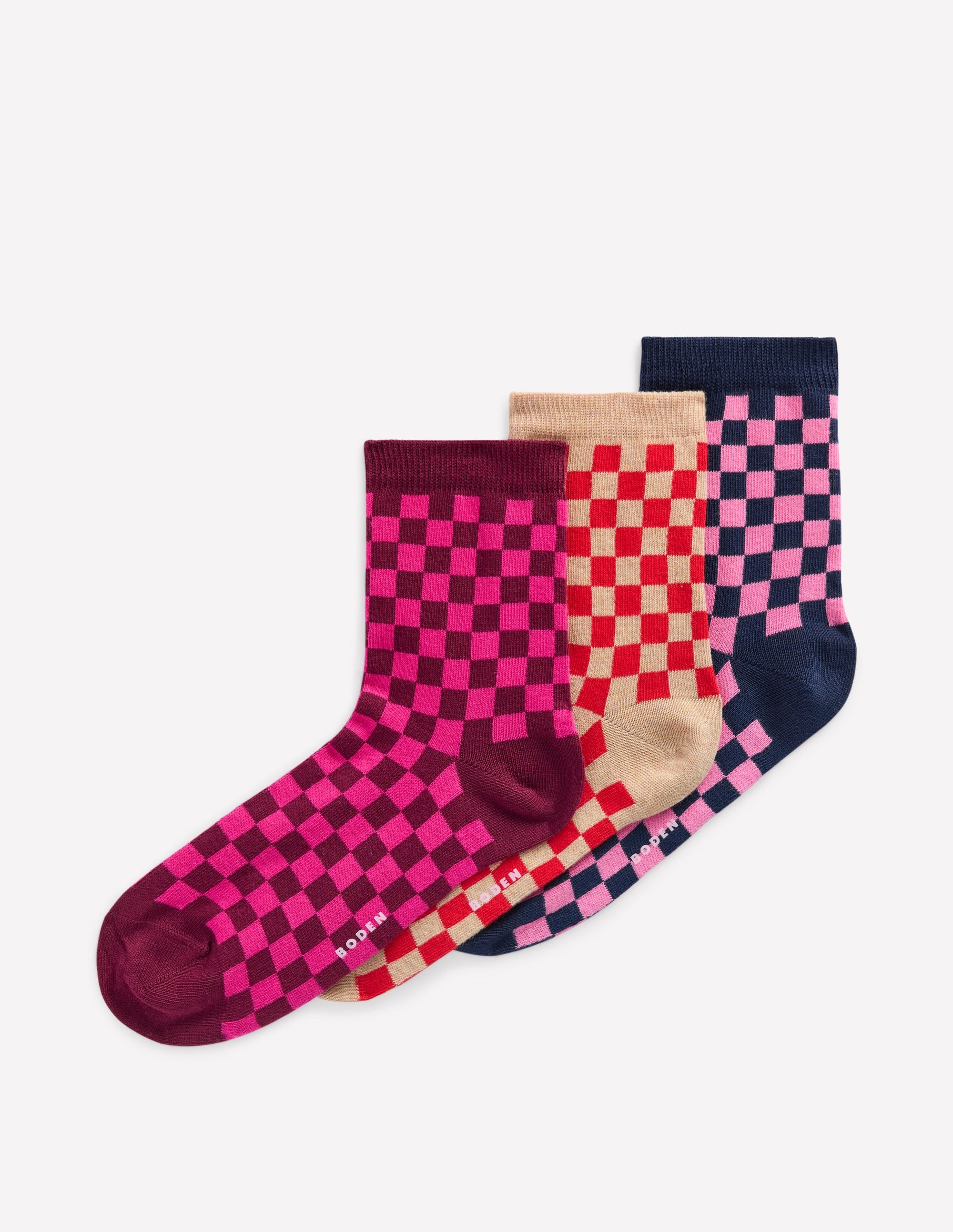 Socken mit Schachbrettmuster-Bunt - Image 1