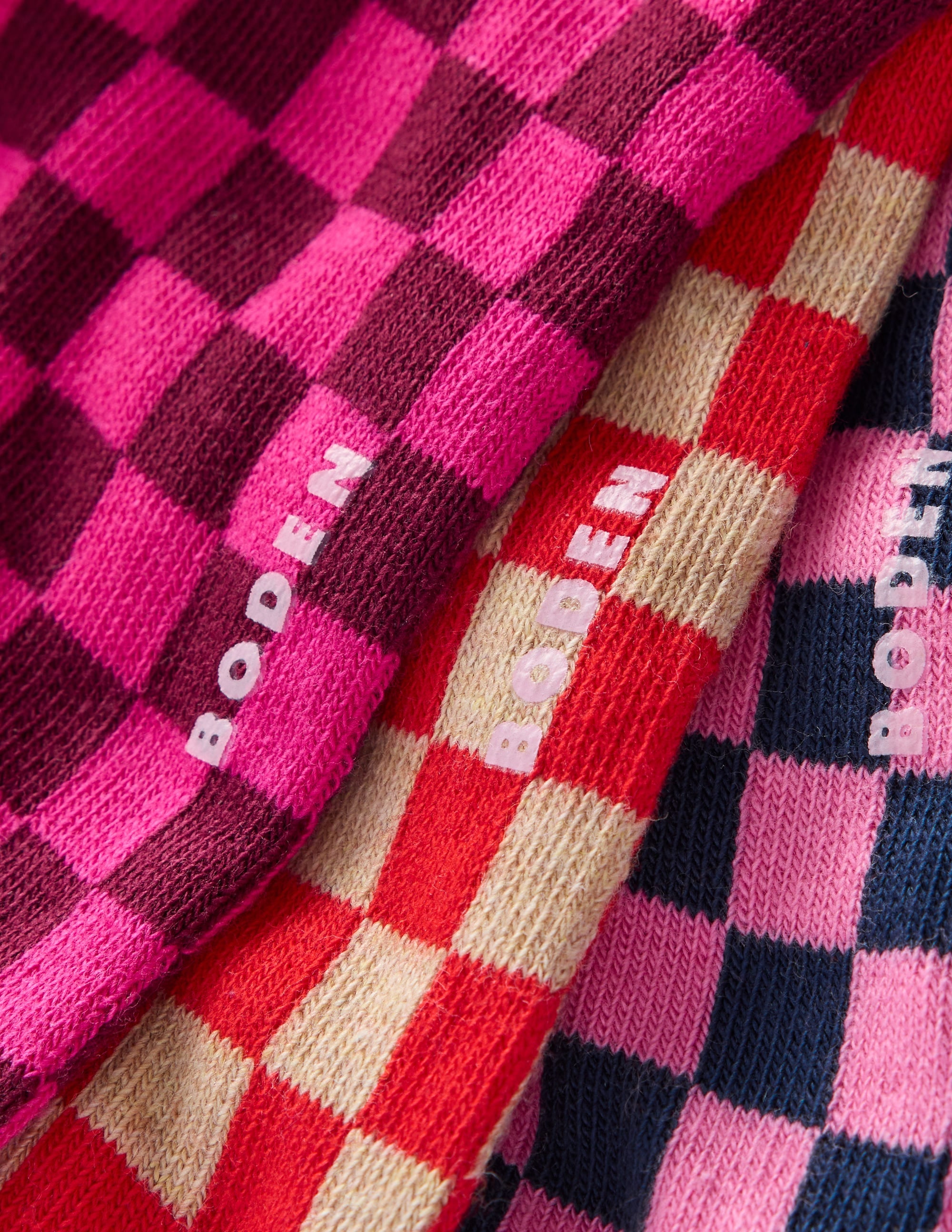 Socken mit Schachbrettmuster-Bunt - Image 2