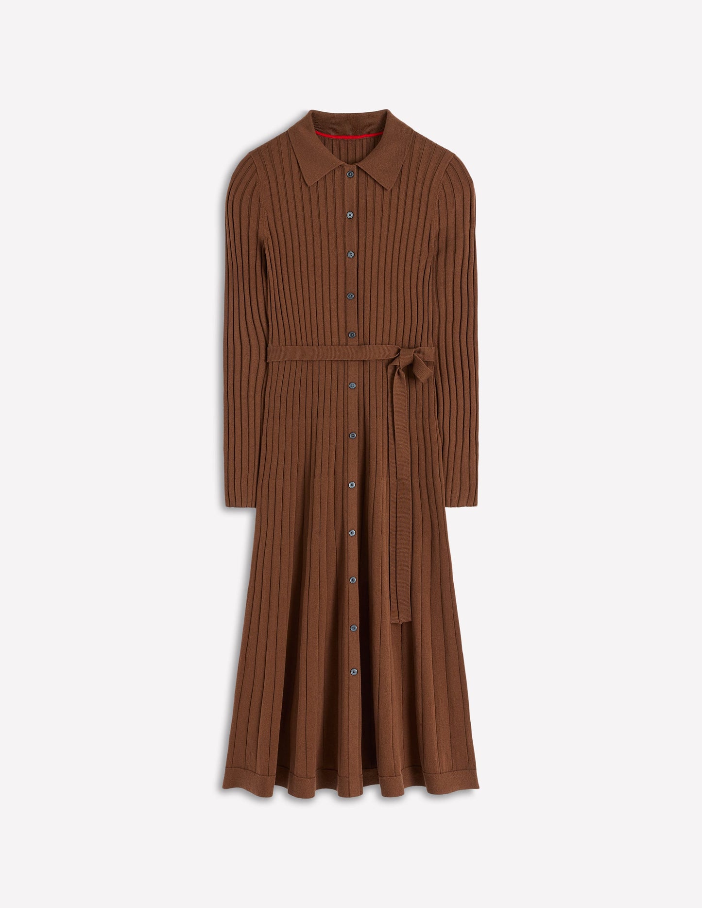 Rachel Gestrickes Hemdblusenkleid-Raue Umbra