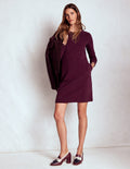 Cornelia Ottoman-Kleid-Dunkle Kirsche