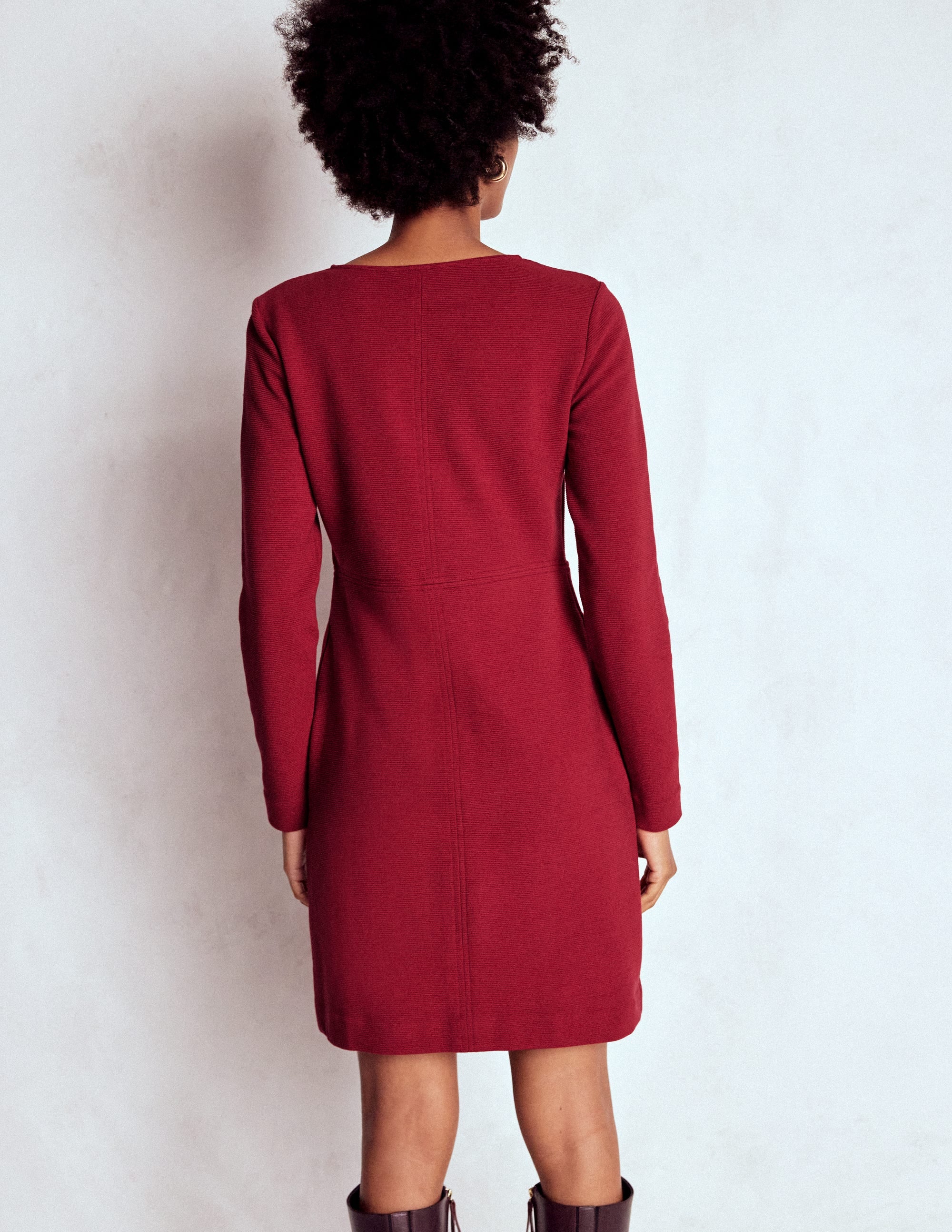 Cornelia Ottoman-Kleid-Rot Lakritz - Image 2