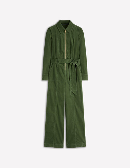 Cord-Jumpsuit mit Reißverschluss-Farn-5