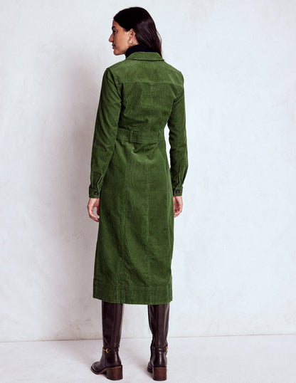 Amanda Midi-Cordkleid-Farn-3