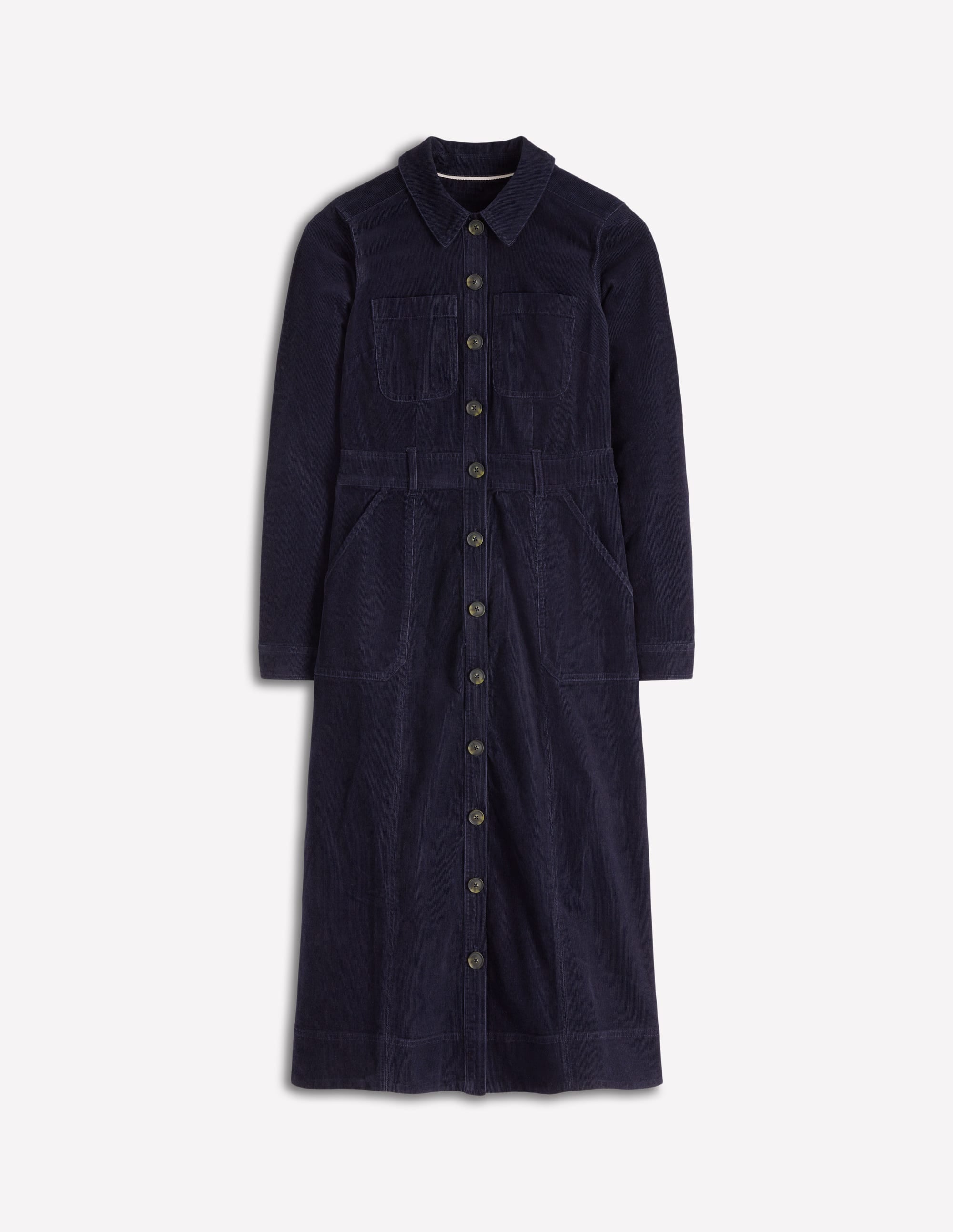 Amanda Midi-Cordkleid-Marineblau - Image 6