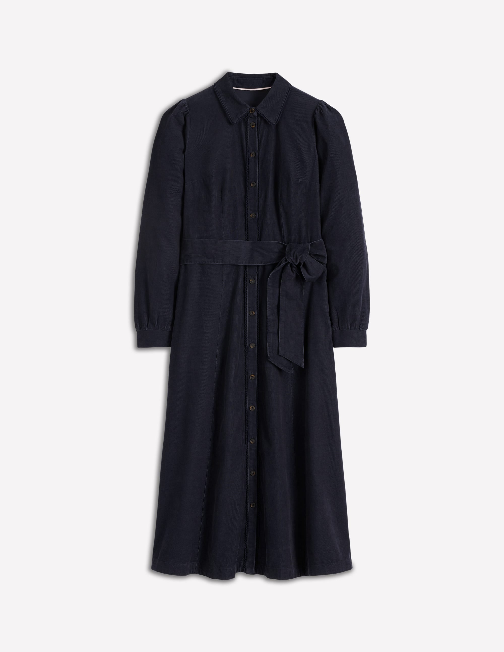 Robe midi Clara en velours côtelé-Bleu Nuit - Image 6