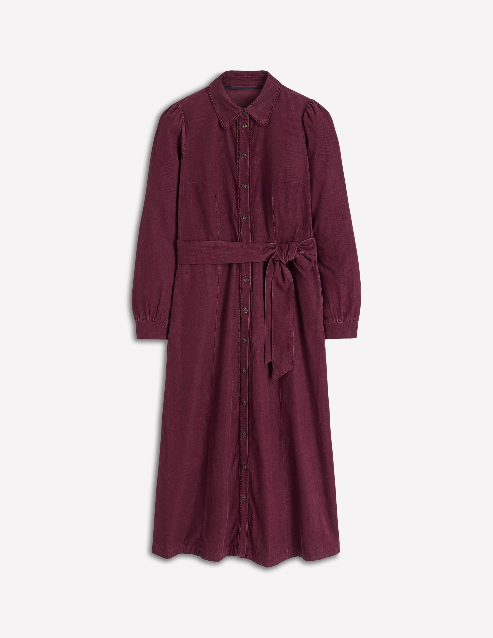 Clara Midikleid aus Cord-Dunkle Kirsche - Image 5