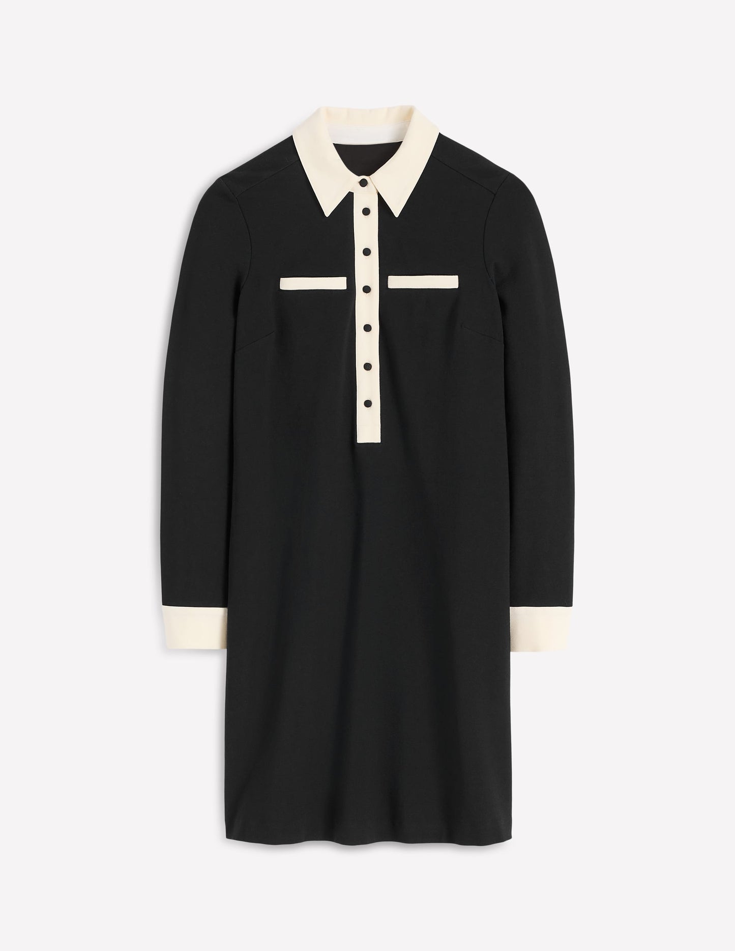 Georgina Ponte-Kleid-Schwarz & Weiß
