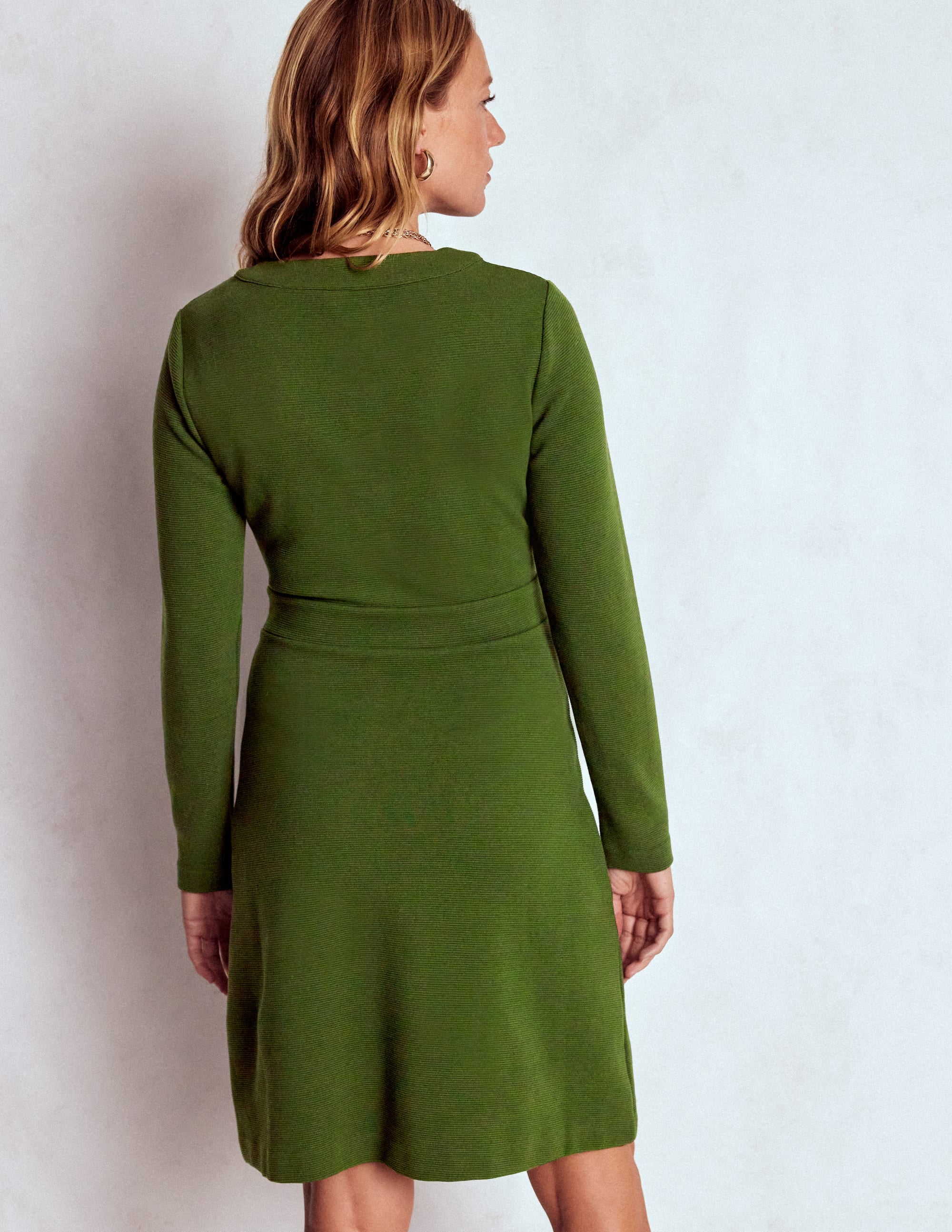 Lavinia Etuikleid mit Knöpfen-Grüne Fichte - Image 3
