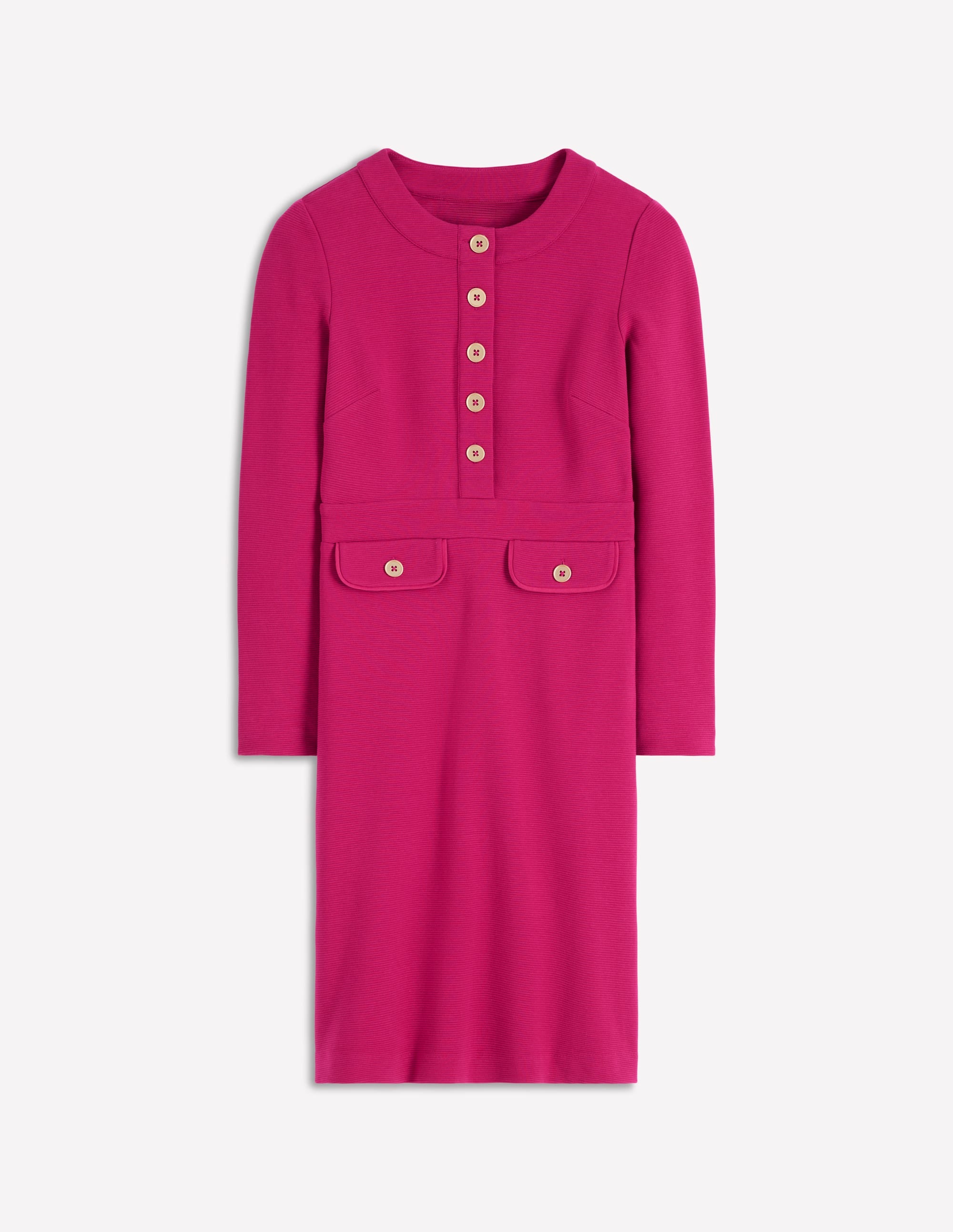 Lavinia Etuikleid mit Knöpfen-Kräftiges Rosa - Image 5