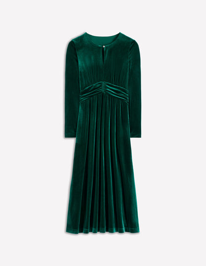 Tilda Midikleid aus Samt-Botanischer Garten-6