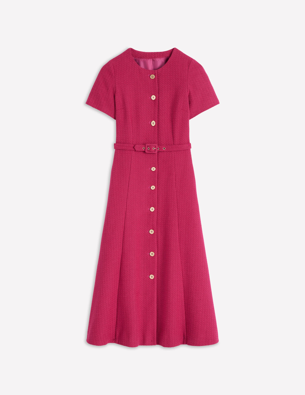 Charlotte Midikleid aus Baumwolle-Leuchtende Kirsche - Image 7