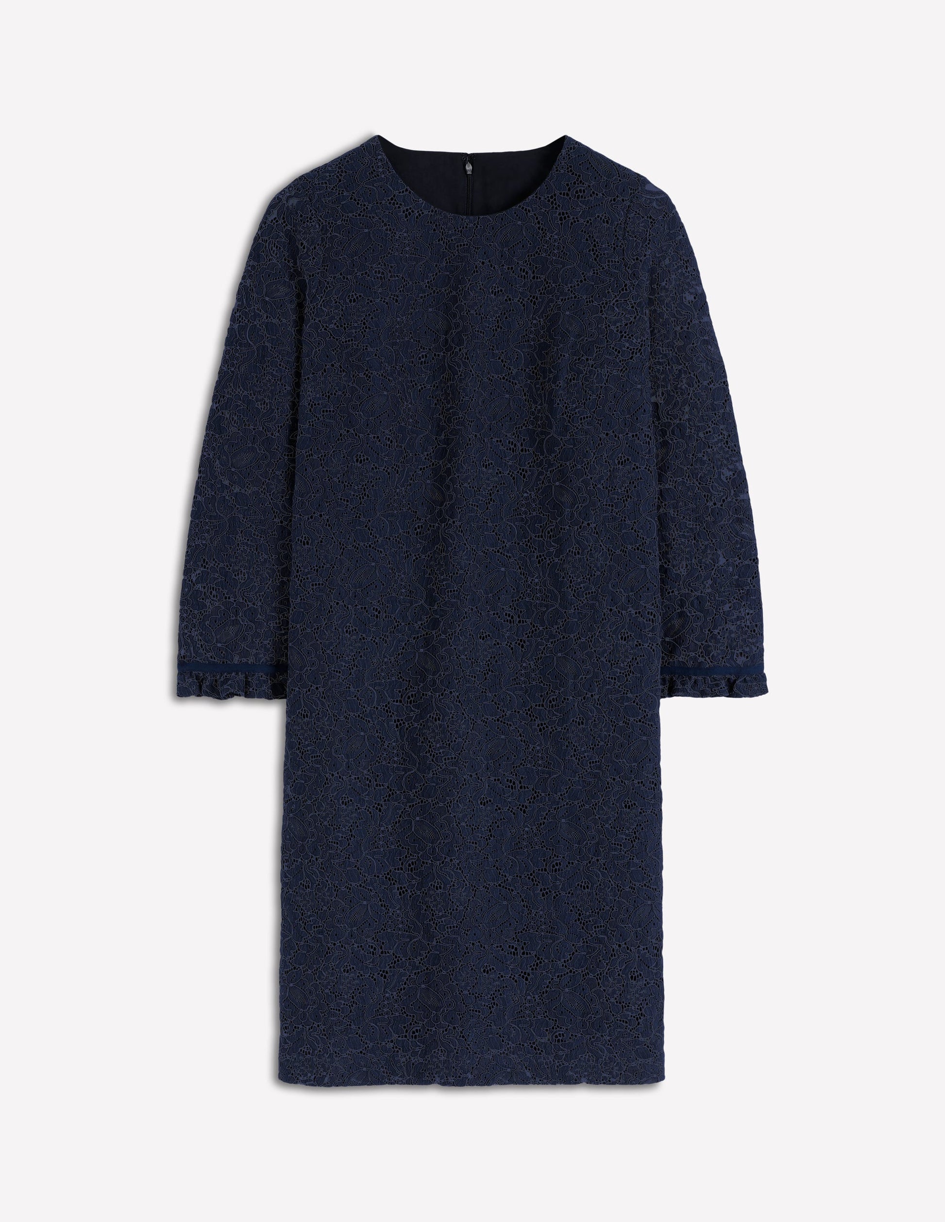 Minikleid mit Spitze für besondere Anlässe-Marineblau-5