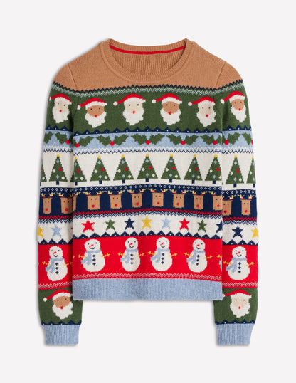 Edie Fair Isle Jumper-Multi, Christmas Fair Isle-5