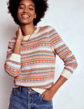 Edie Fair-Isle-Pullover-Klassisch Fair-Isle