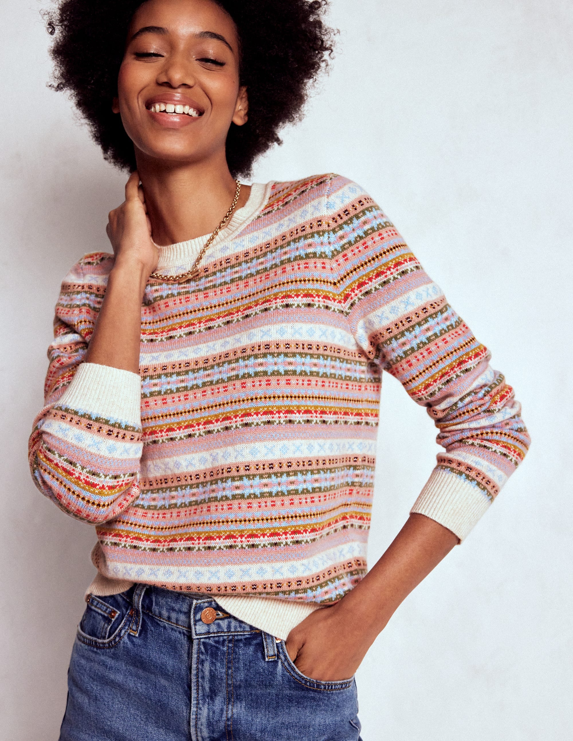 Edie Fair-Isle-Pullover-Klassisch Fair-Isle - Image 1