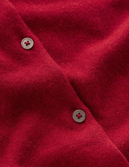 Eva Kaschmir-Strickjacke mit Rundhalsausschnitt-Rot Lakritz-7
