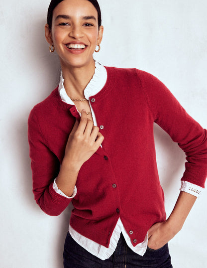 Eva Kaschmir-Strickjacke mit Rundhalsausschnitt-Rot Lakritz-4
