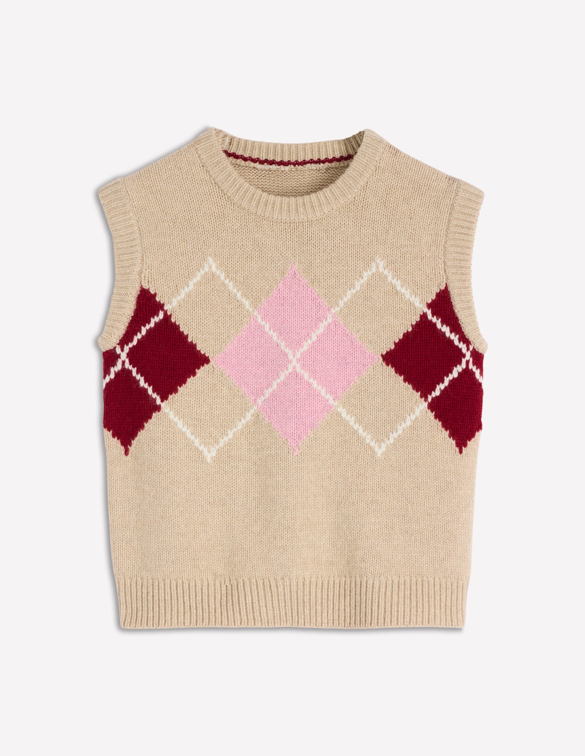 Eleanor Fair-Isle-Pullunder-Chinchilla Meliert Argyle - Image 7