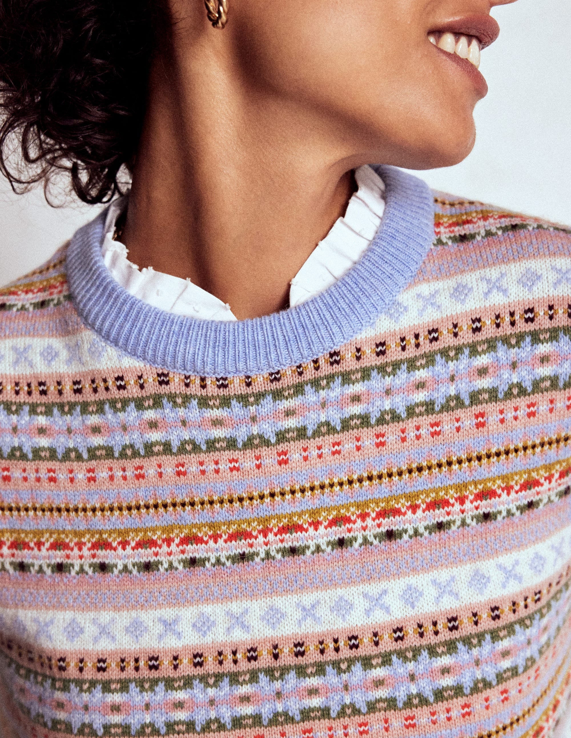 Edie Fair-Isle-Top-Klassisch Fair-Isle - Image 2