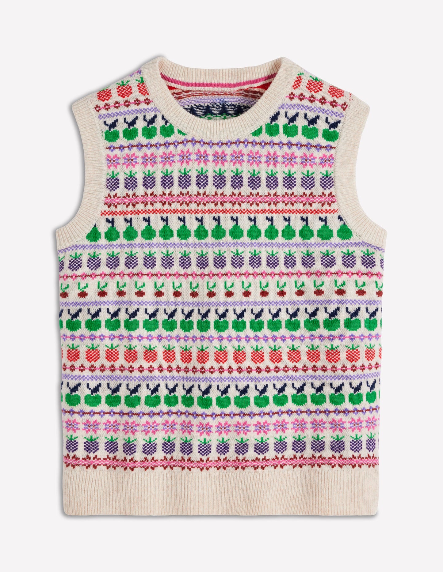 Débardeur Edie à motif jacquard-Écru chiné, fruit