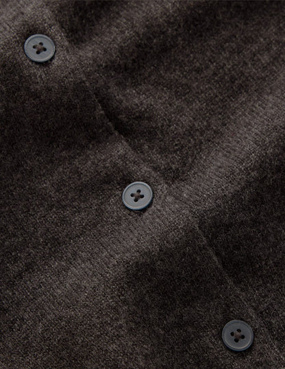 Eva Verkürzte Strickjacke aus Kaschmir-Anthrazit Melange-7