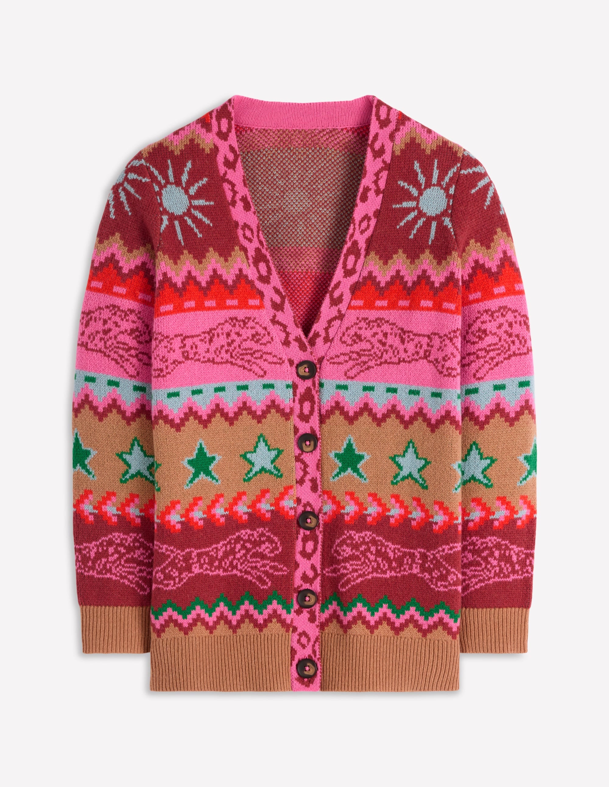 Gilet boyfriend Quinn-Camel, guépards - Image 7