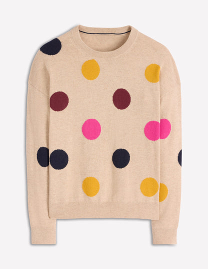 Natasha Pullover mit originellem Design-Bunt, Punkte-5