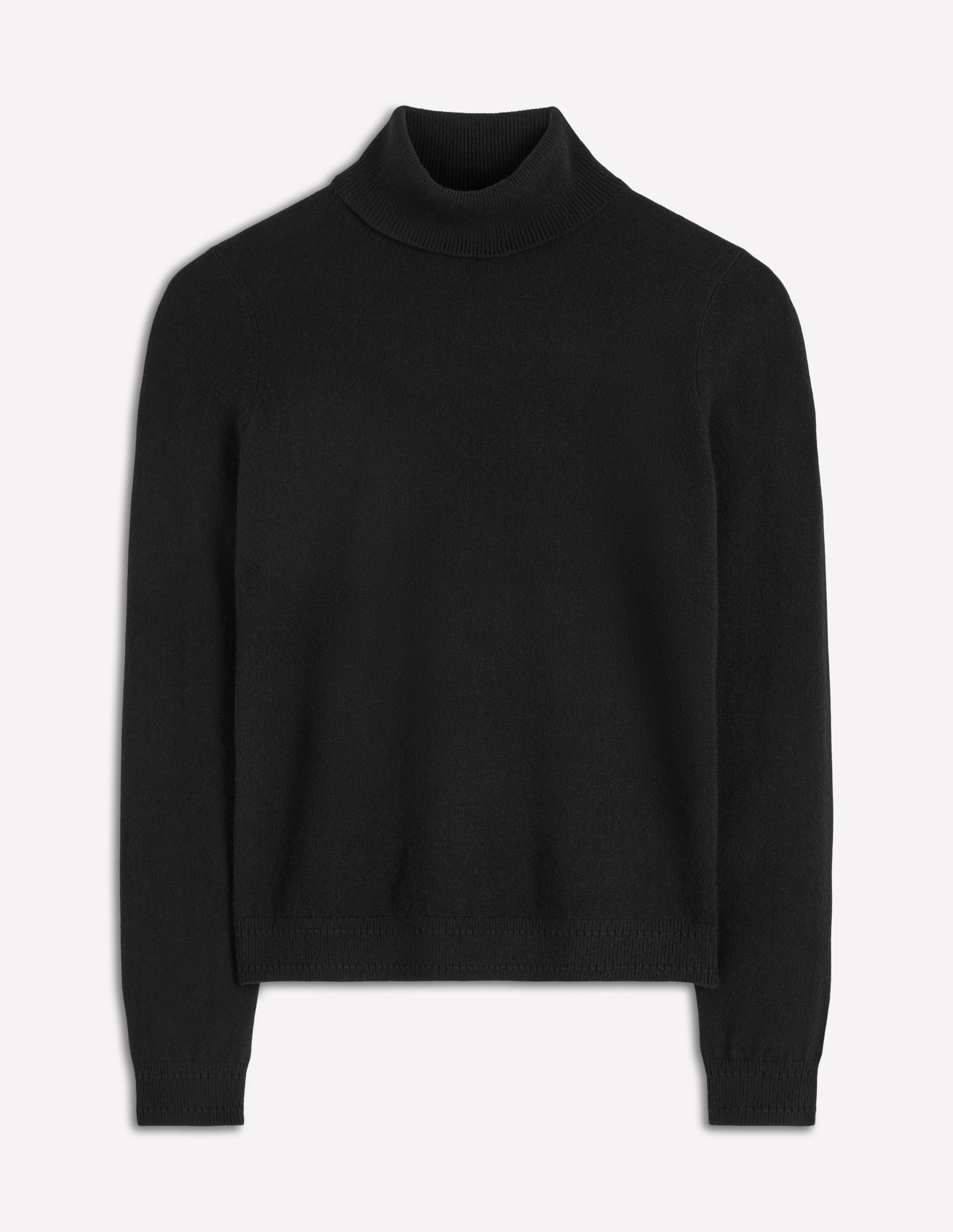Eva Kaschmir-Rollkragenpullover-Schwarz - Image 5