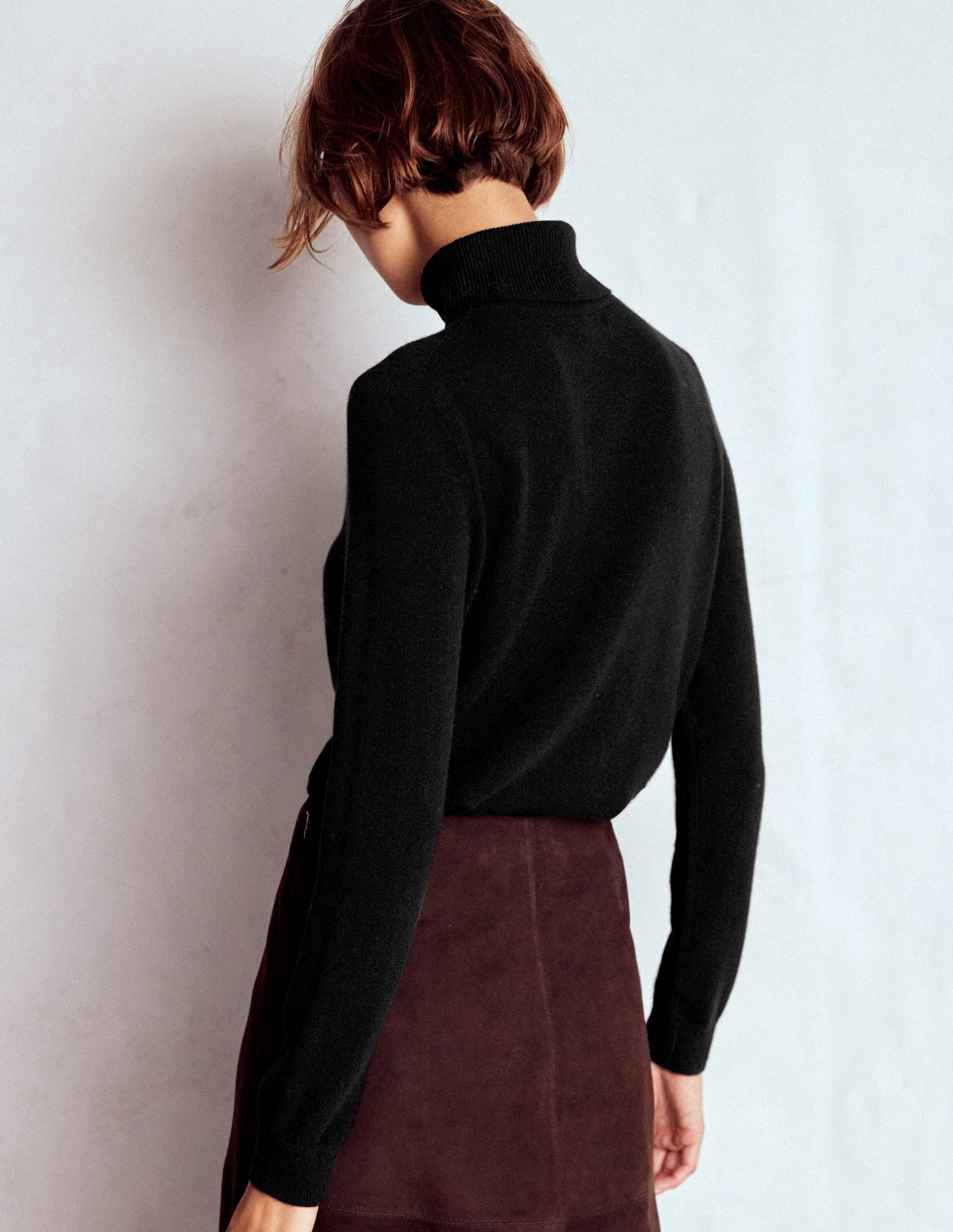Pull Eva à col roulé en cachemire-Noir-3