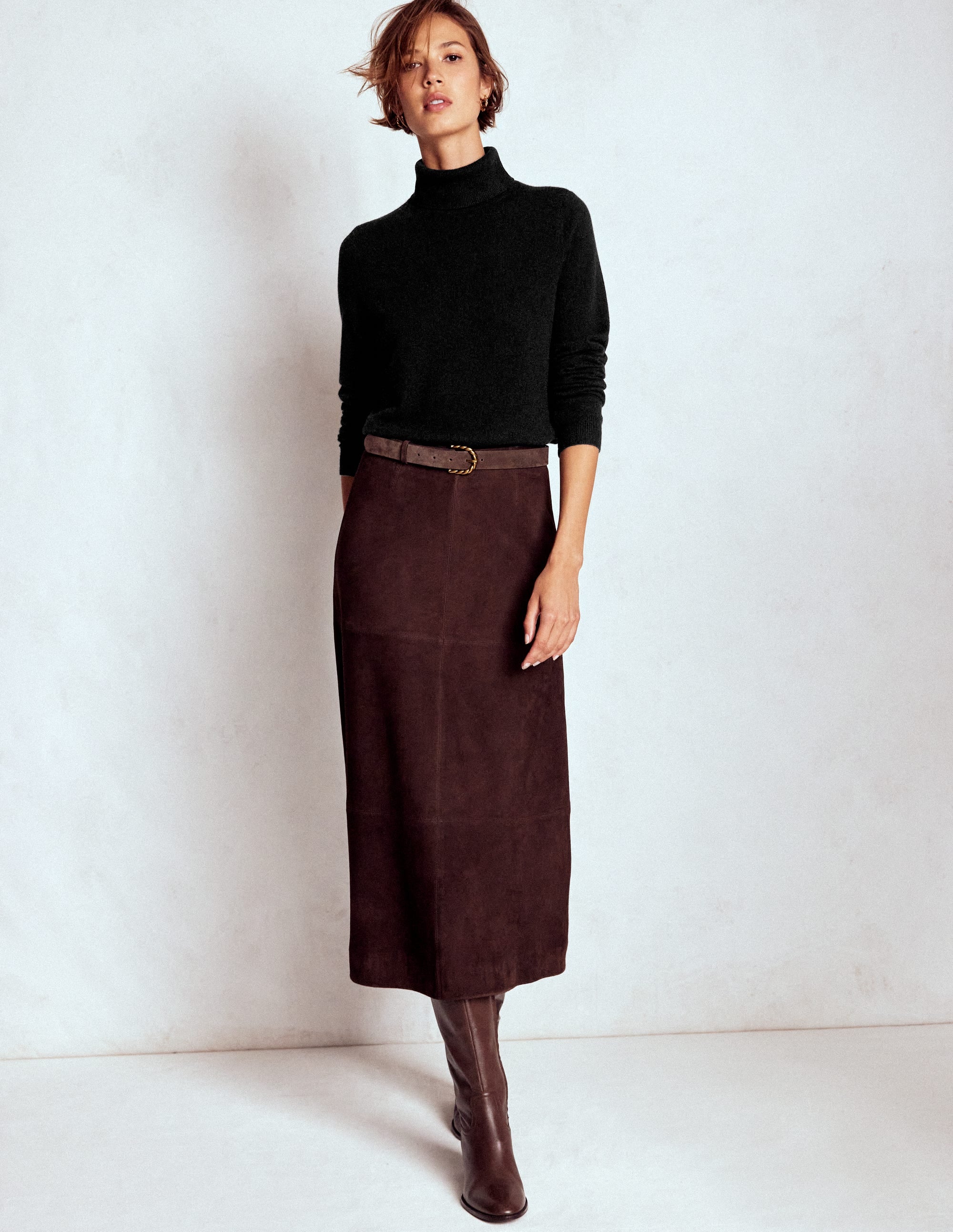 Eva Kaschmir-Rollkragenpullover-Schwarz - Image 4