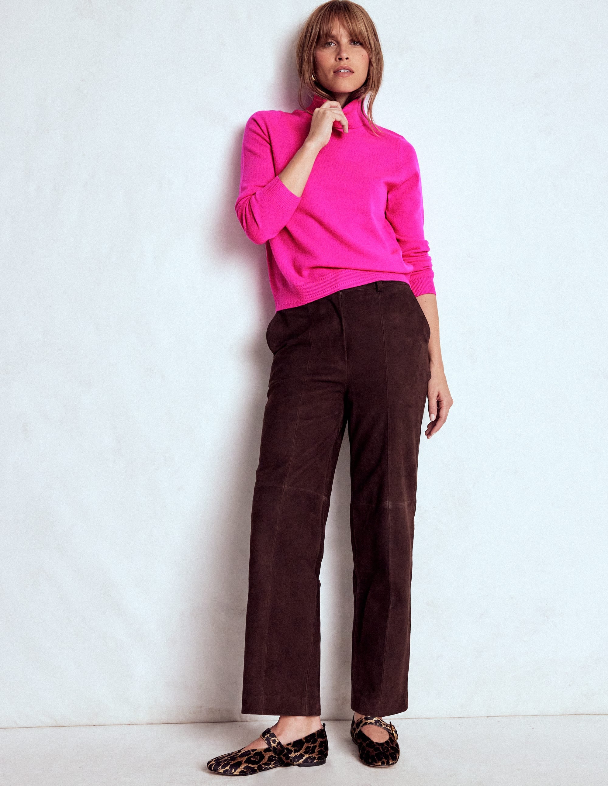 Eva Kaschmir-Rollkragenpullover-Farbenfrohes Stiefmütterchen - Image 4