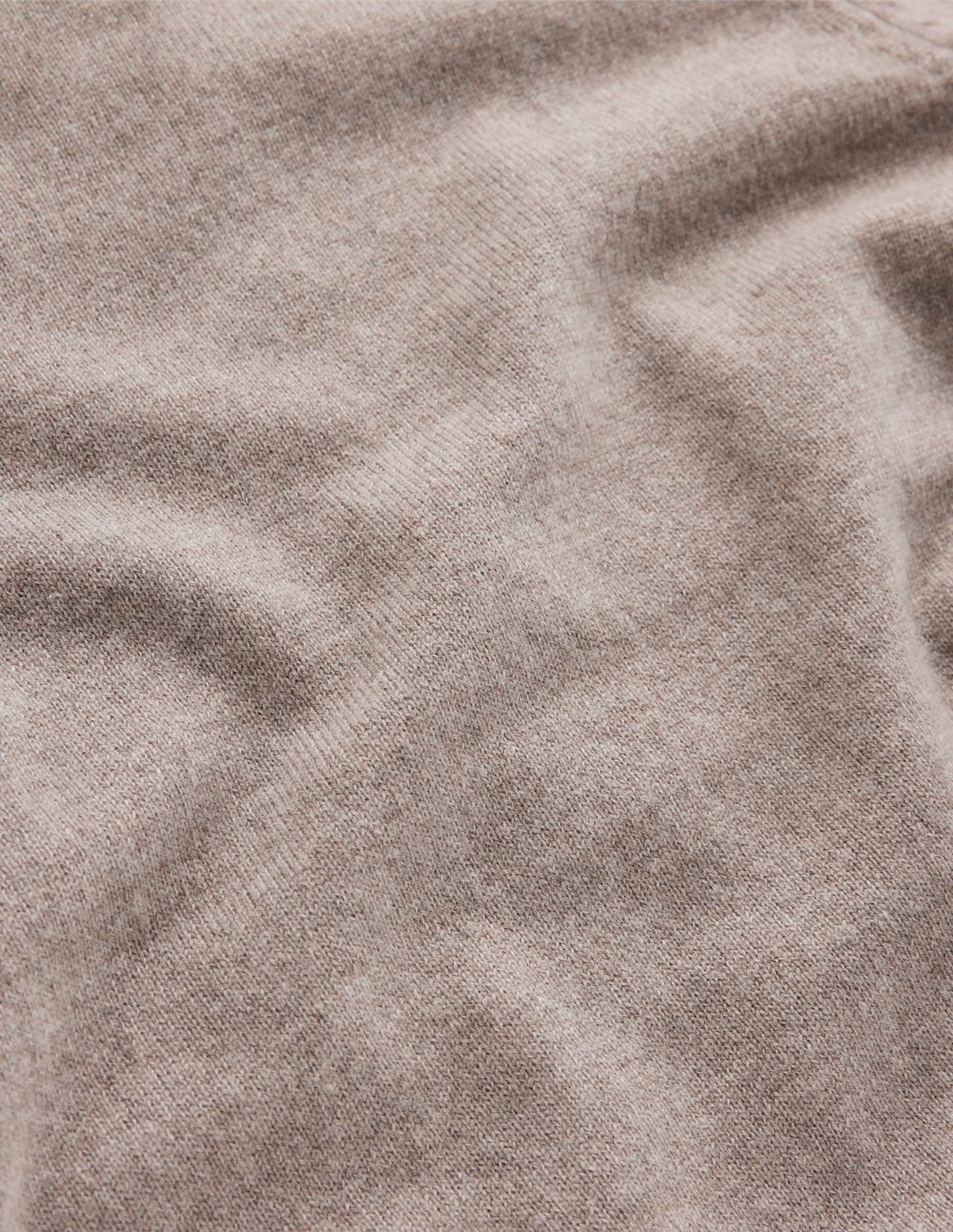 Eva Cashmere Roll Neck Jumper-Mink Melange