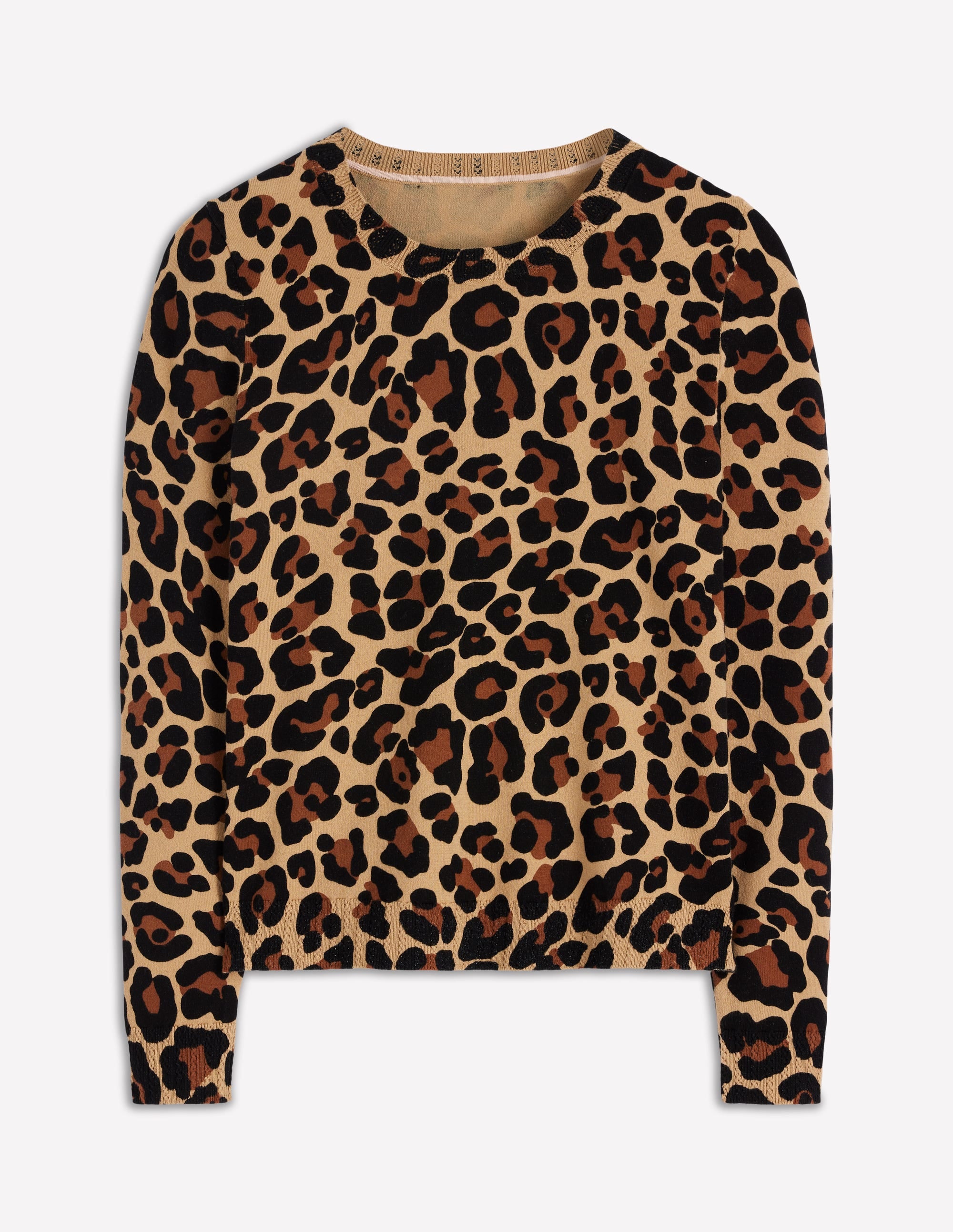 Emilia Baumwollpullover mit Rundhalsausschnitt-Gepard-Pop - Image 5