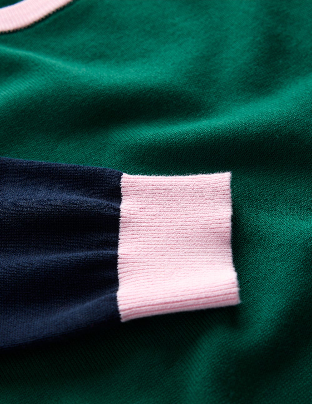 Pull décontracté Lara en coton-Émeraude nocturne, bleu marine