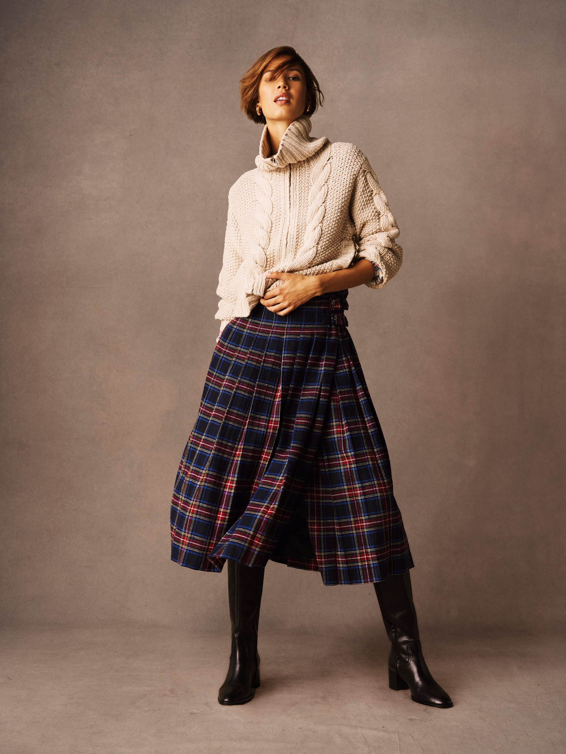 Gilet chiné épais-Avoine-5