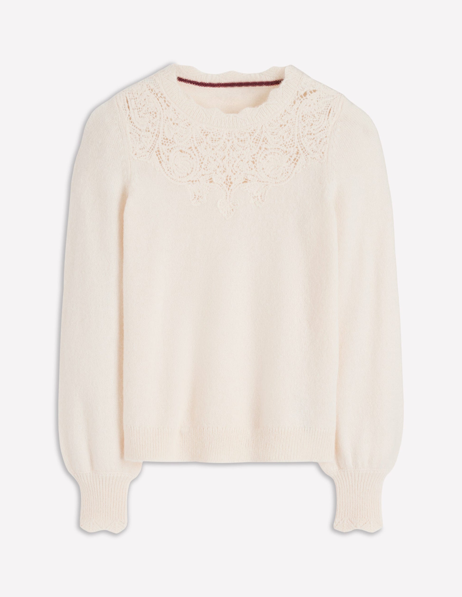 Flauschiger Pullover mit Stickerei-Corde-7