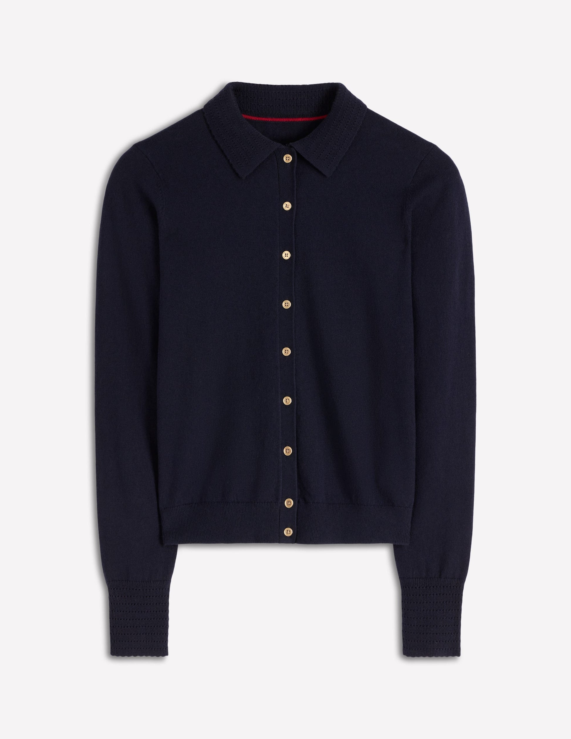 Briony Strickjacke mit Ziernähten-Marineblau-5