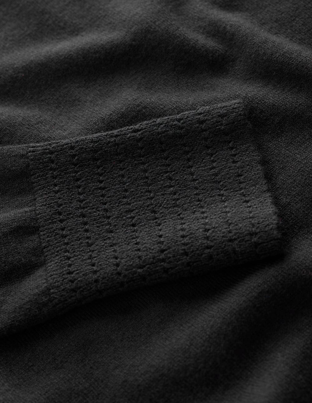 Pull Briony à détails cousus-Noir