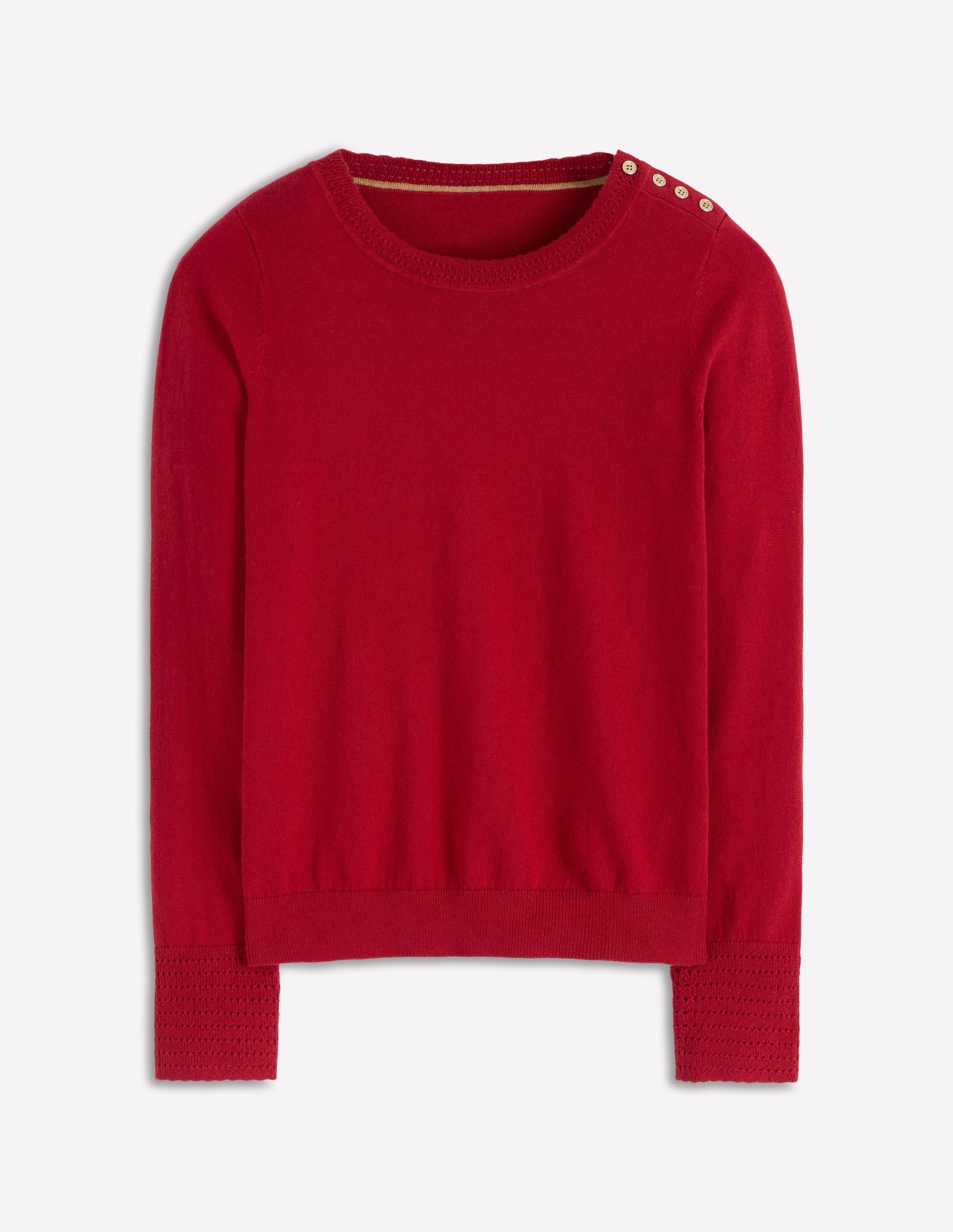 Pull Briony à détails cousus-Réglisse rouge - Image 5