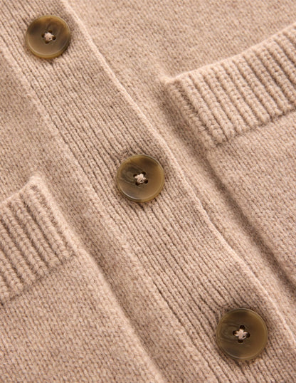 Marion Strickjacke aus Merinowolle-Leinen-7