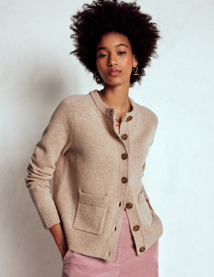 Cardigan Marion en laine mérinos-Lin