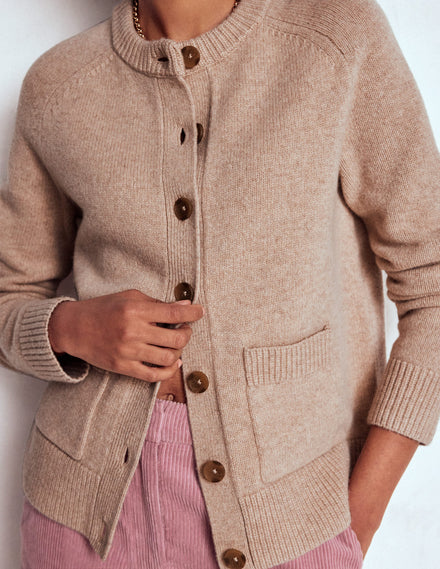 Cardigan Marion en laine mérinos-Lin