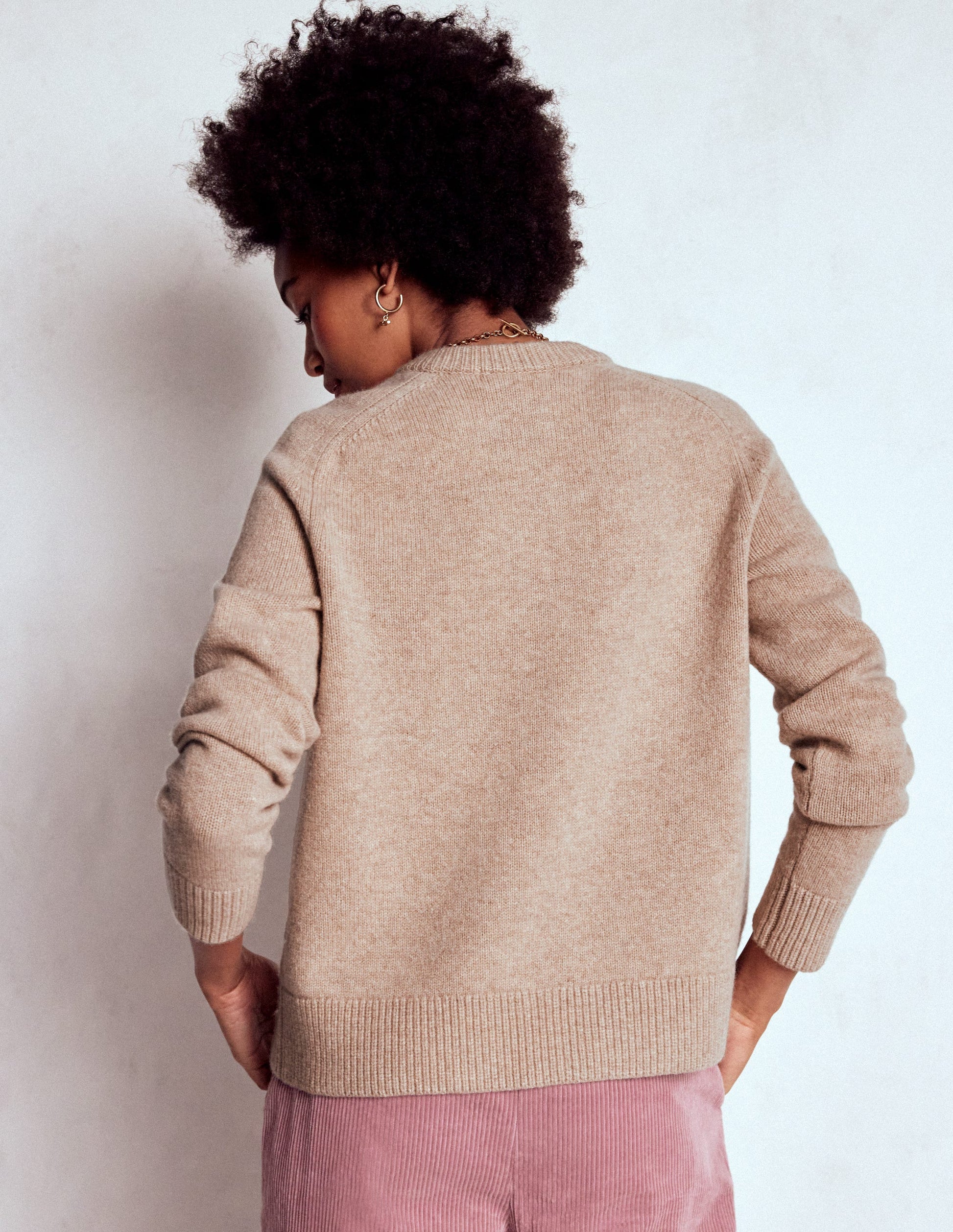 Marion Strickjacke aus Merinowolle-Leinen-3