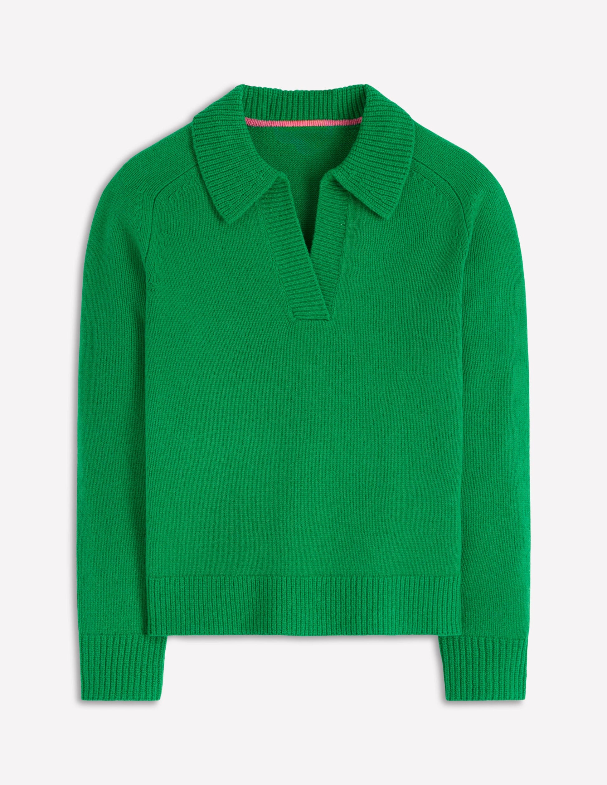Marion Henley-Pullover aus Merinowolle-Grünes Tamburin-7